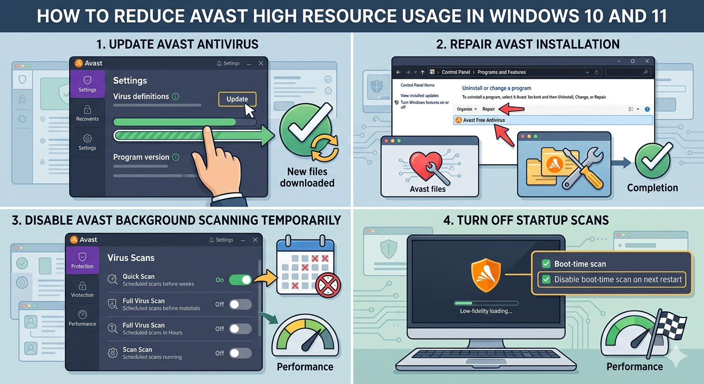 How to Reduce Avast High Resource Usage in Windows 10 and 11 5 Gemini Generated Image 3ab5g03ab5g03ab5