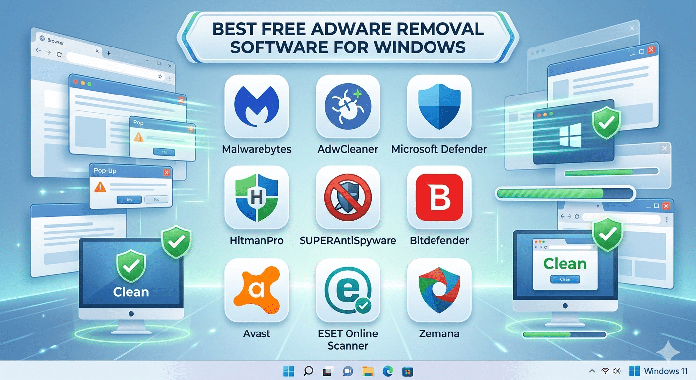 Best Free Adware Removal Software for Windows - 2026 6 Adware Removal Software