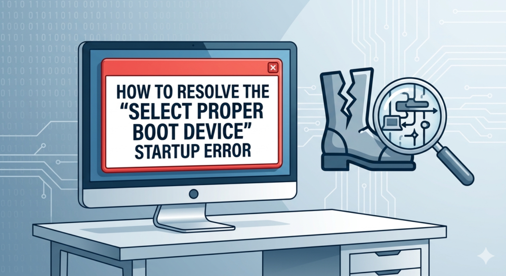 How to Resolve the “Select Proper Boot Device” Startup Error – 2026