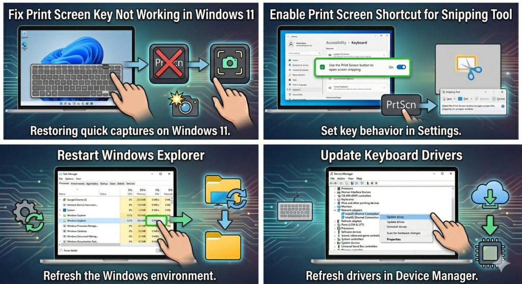Solved: Print Screen Key Not Working in Windows 11
