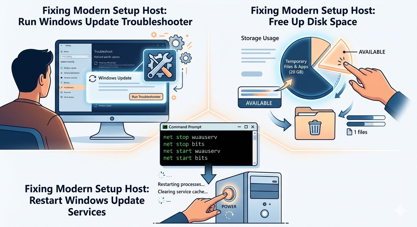 How to Fix Modern Setup Host Errors on Windows - 2026 4 Setup Host Errors
