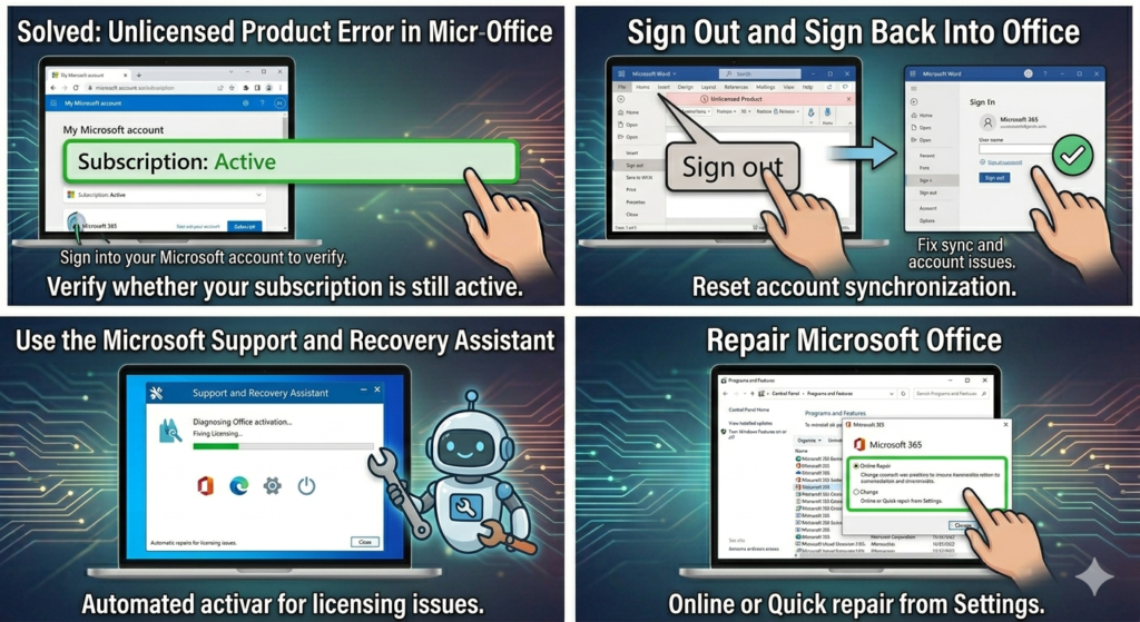 Solved: Unlicensed Product Error in Microsoft Office – 2026