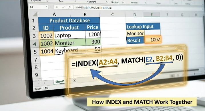 How to Replace VLOOKUP with INDEX and MATCH in Excel – 2026