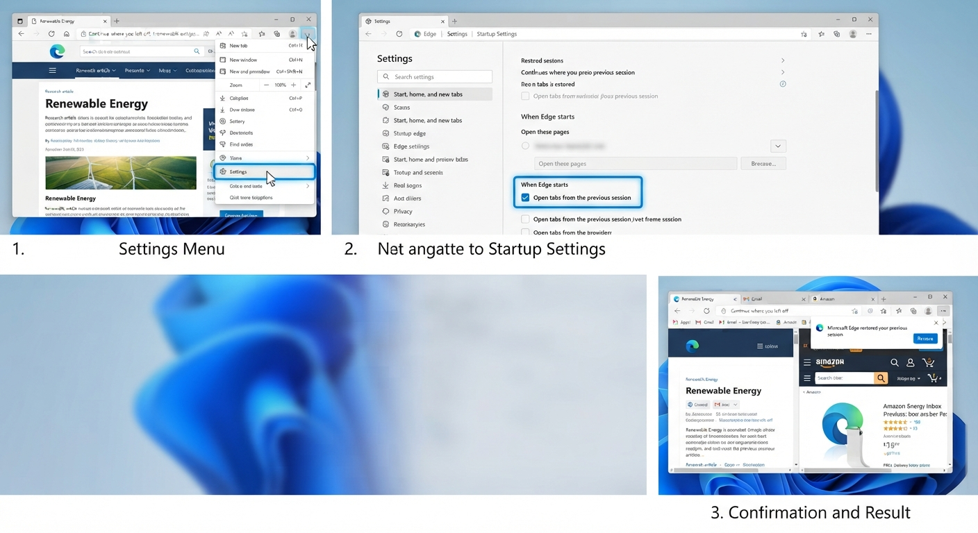 How to Make Microsoft Edge Open Where You Left Off - 2026 4 Microsoft Edge Open