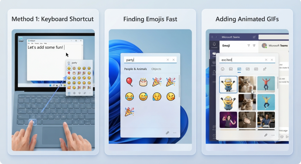 How to Access the Emoji Panel in Windows 11