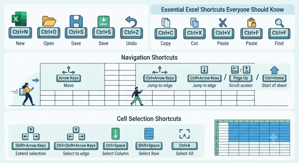 The Best Microsoft Excel Keyboard Shortcuts for Productivity – 2026