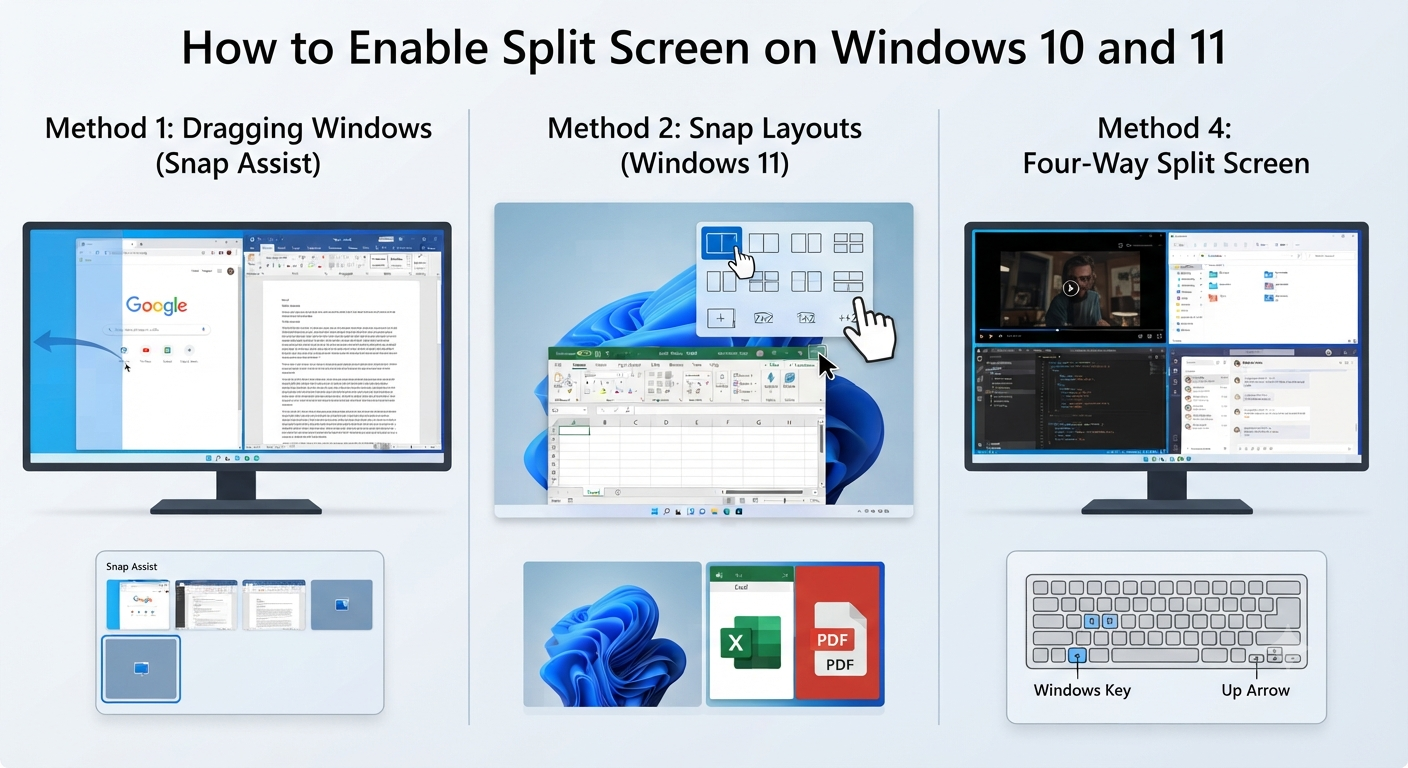 How to Enable Split Screen on Windows 10 and 11 4 Enable Split Screen
