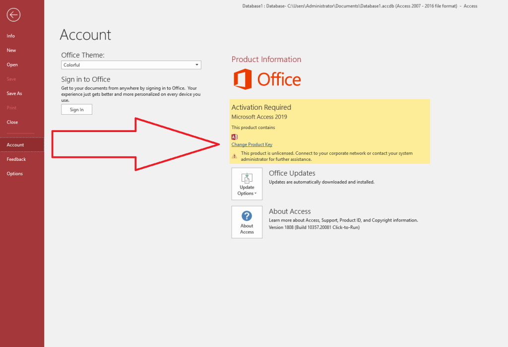How to download, install and active Microsoft Access RT & VL - SOFTWAREHUBS 7 Access2