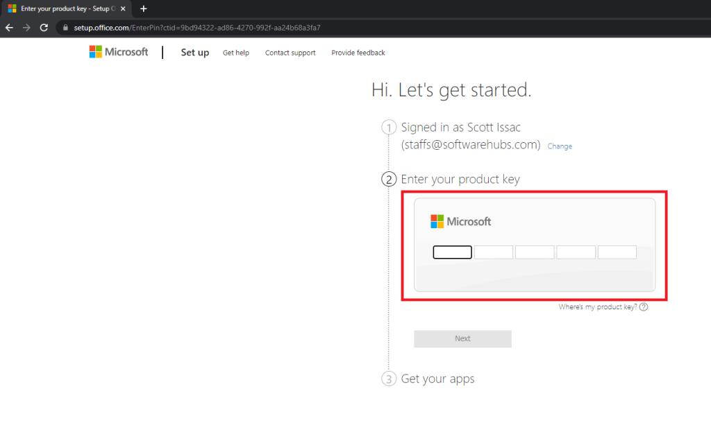How to download, install and active Microsoft Office Professional Plus 2019 / Pro from SOFTWAREHUBS 7 Step2