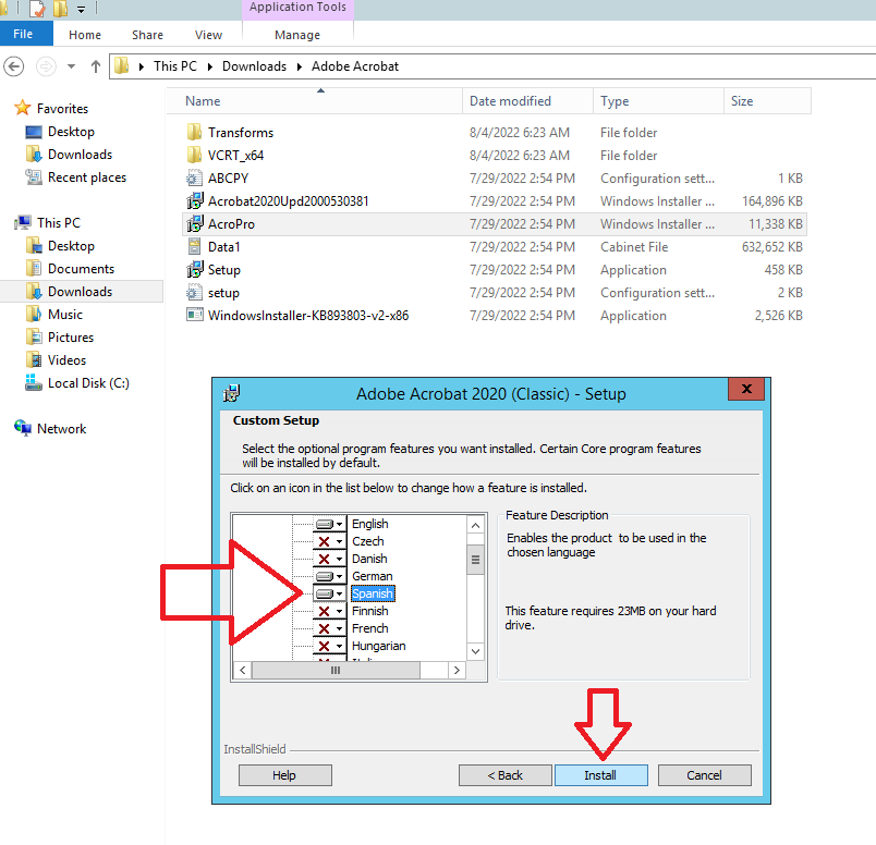 How to change All languages settings of Acrobat Pro/Standard/DC - SOFTWAREHUBS 11 Step5 changelanguage
