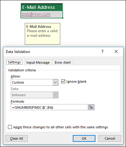 Data Entry Form in