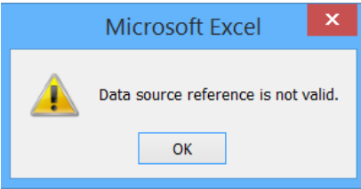 Troubleshooting Invalid Excel Data Source References- 2025 6 Excel Data Source