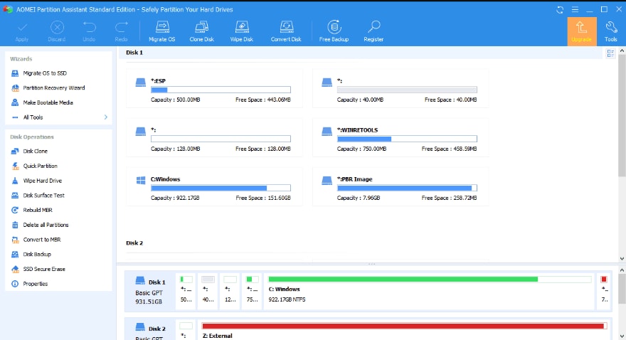AOMEI Partition Assistant Professional Lifetime - 2 PC Device , Free Lifetime Upgrades 4 Comprehensive Partition Management AOMEI Partition Assistant - Softwarehubs