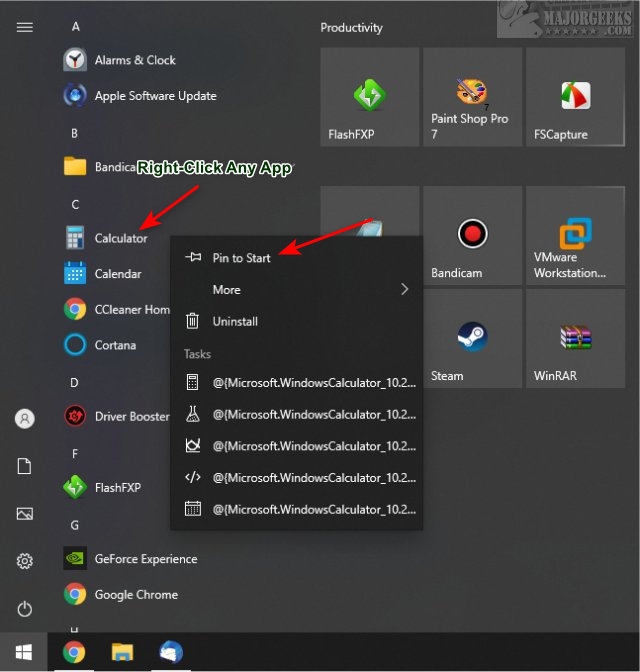 How to Display Only Tiles on the Windows 10 Start Menu 7 Display Only Tiles 2