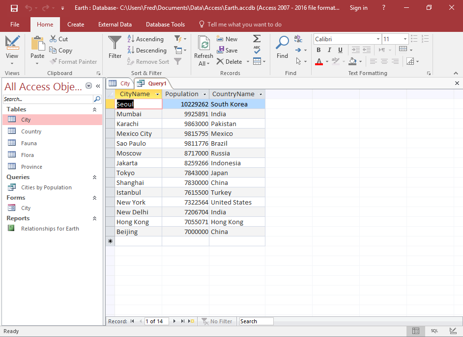 Microsoft Office Access Quick Reference Guide - 2024 9 Access3