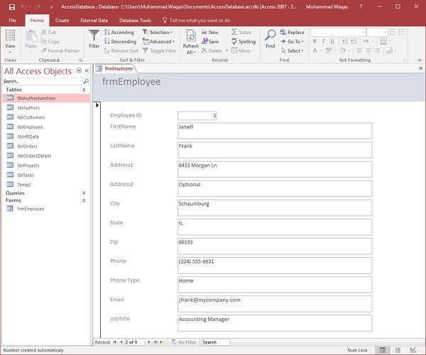 Microsoft Office Access Quick Reference Guide - 2024 10 Access4