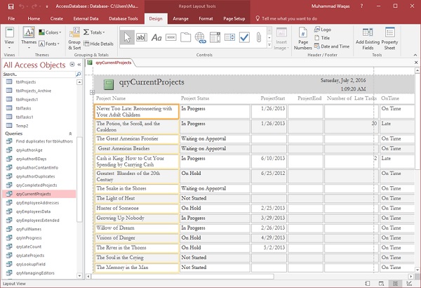 Microsoft Office Access Quick Reference Guide - 2024 11 Access5