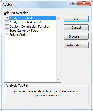 Utilize the Excel Analysis ToolPak - 2025 6 Analysis ToolPak