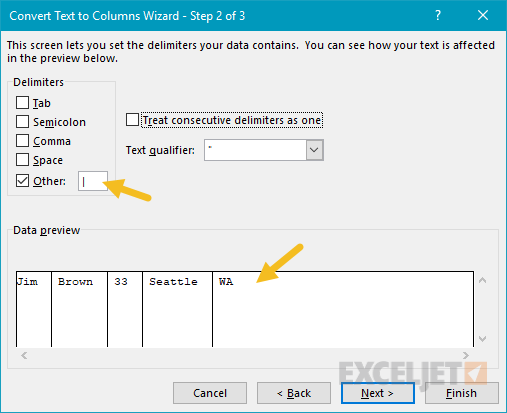 Split First and Last Names in Excel - 2025 8 Split First and Last Names2