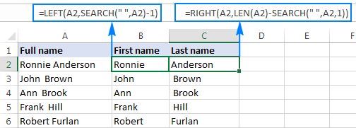 Split First and Last Names in Excel - 2025 10 Split First and Last Names4