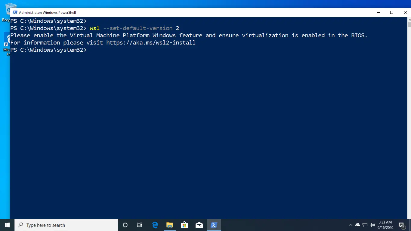 How to Fix the 0x80070032 Error in WslRegisterDistribution 11