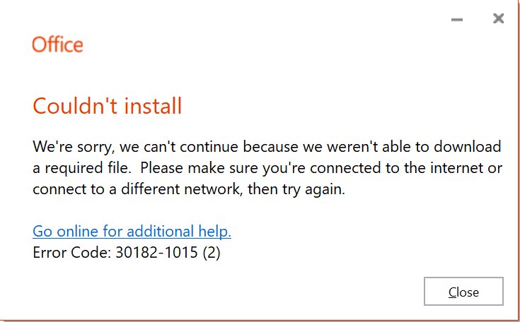 Typical Installation Errors for Microsoft Office 365 Admin 7 365 Admins3