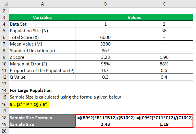 Calculating Standard Error