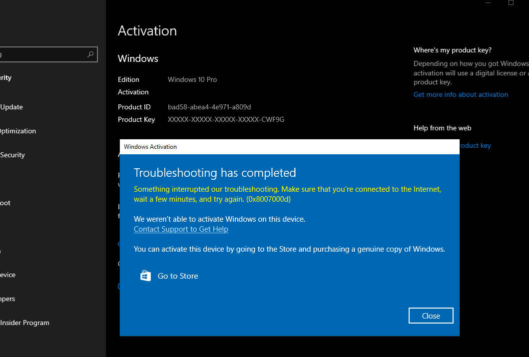 Office Activation Errors and Unlicensed Product Issues - 2024 7 Office Activation4