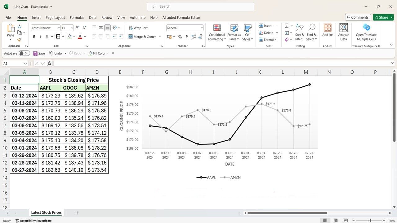 Create a Line Graph40