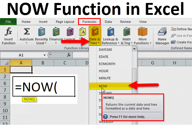 How to Utilize the NOW Function in Excel for Retrieving the Current Date and Time - 2024 5 NOW Function