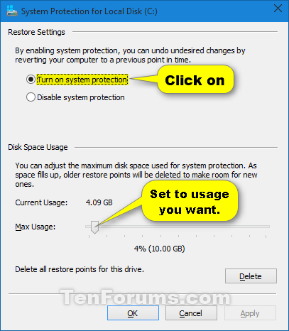 Guide to Removing System Restore Points in Windows 10/11 9 Restore Points22