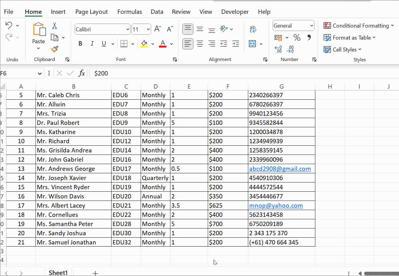 Excel Mastery: How to Reveal Hidden Columns - 2024 8 Reveal Hidden Columns10