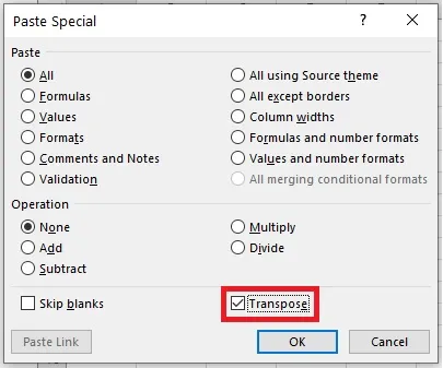 Step-by-Step Guide to Transposing Rows and Columns in Excel - 2024 5 Transposing Rows and Columns