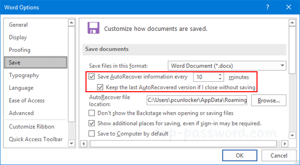 Steps to Restore a Word Document - 2024 6 Word Document2