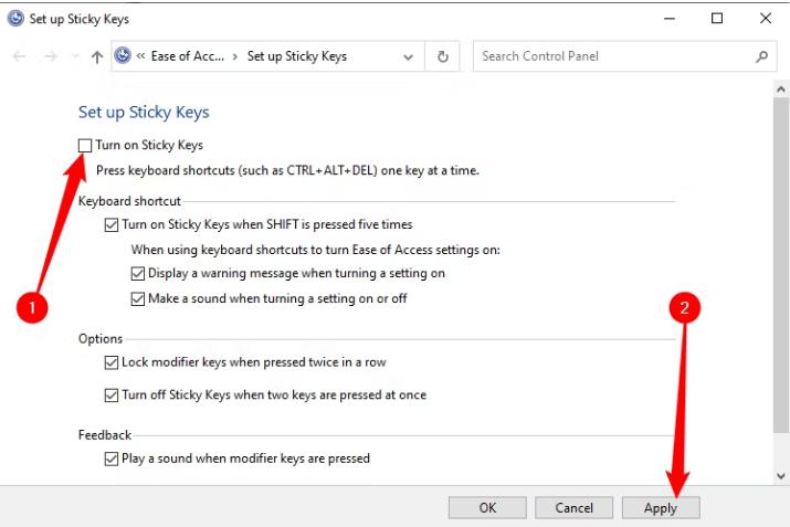How to Disable Sticky Keys in Windows - 2024 16 Disable Sticky Keys34
