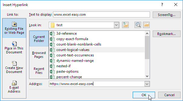 How to Insert Hyperlinks in Excel - 2024 20 Insert Hyperlinks7