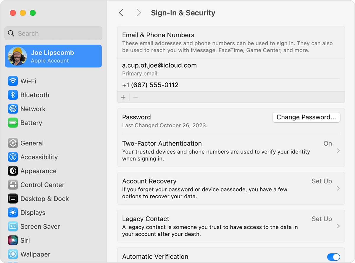 Update Your Apple ID7