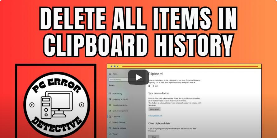 Ways to Delete Clipboard History on Windows 10 10 Delete Clipboard History4
