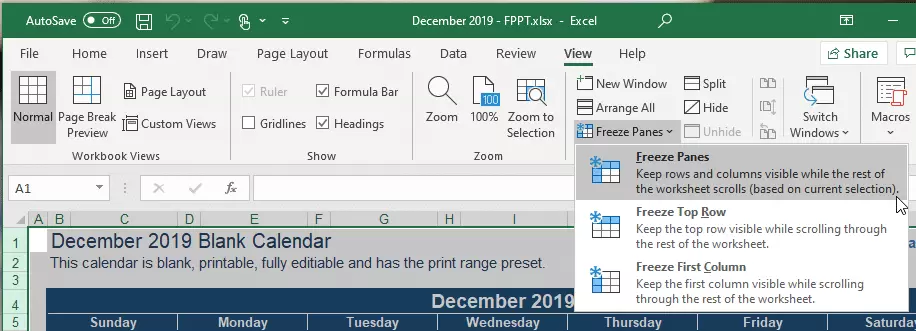 How to Lock a Row or Column in Excel on a Mac - 2025 10 Lock a Row or Column2