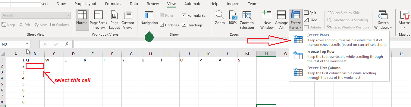 How to Lock a Row or Column in Excel on a Mac - 2025 12 Lock a Row or Column4