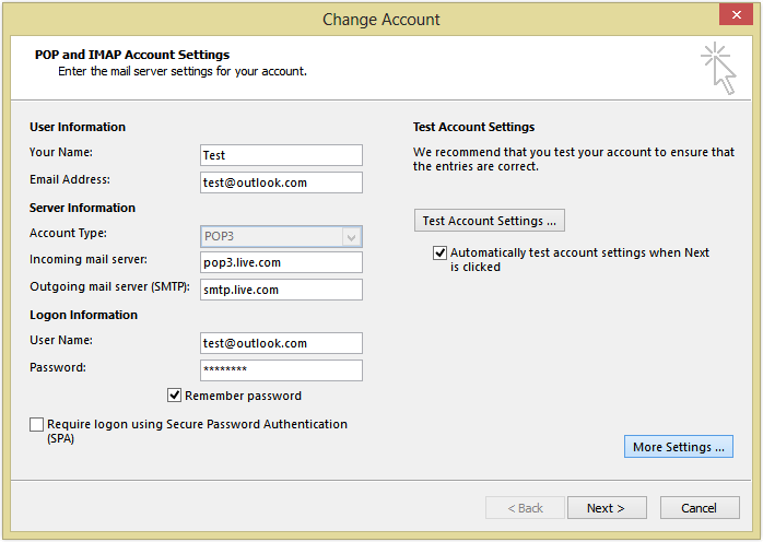 Configure an Email Account in Outlook - 2024 15 Configure an Email Account6
