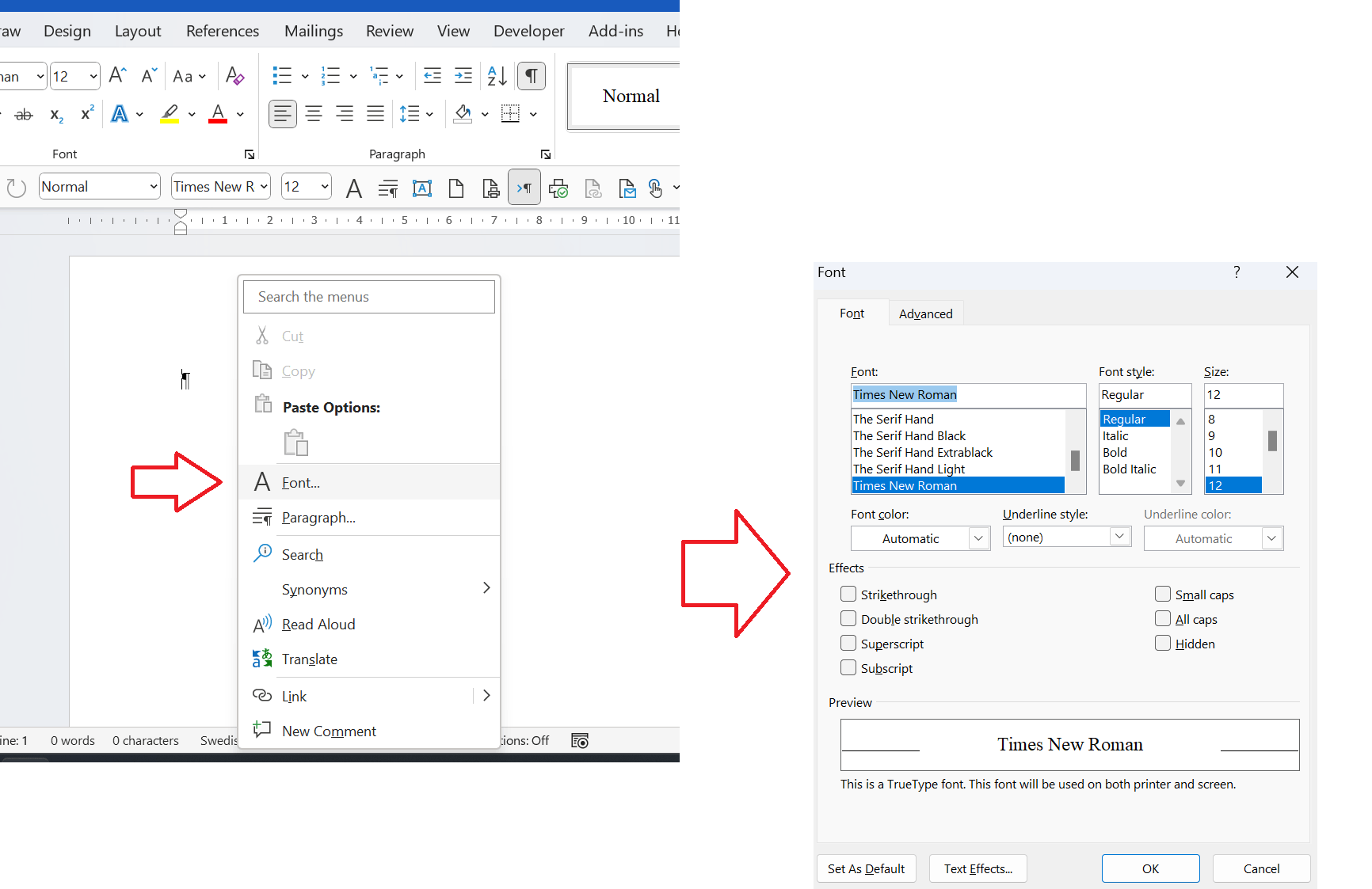 How to Modify the Default Font in Microsoft Word - 2025 9 Default Font3