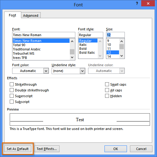 How to Modify the Default Font in Microsoft Word - 2025 11 Default Font5