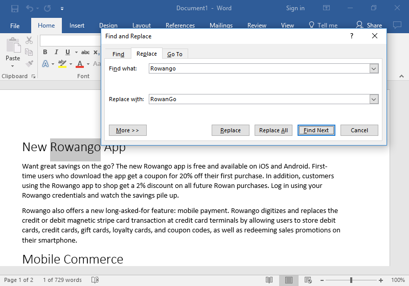 How to Search and Replace Text in Word - 2025 4 Replace Text