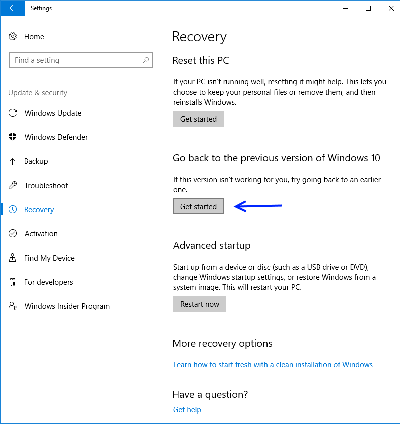 How to Revert to a Previous Version of Windows - 2025 9 Revert to a Previous Version3
