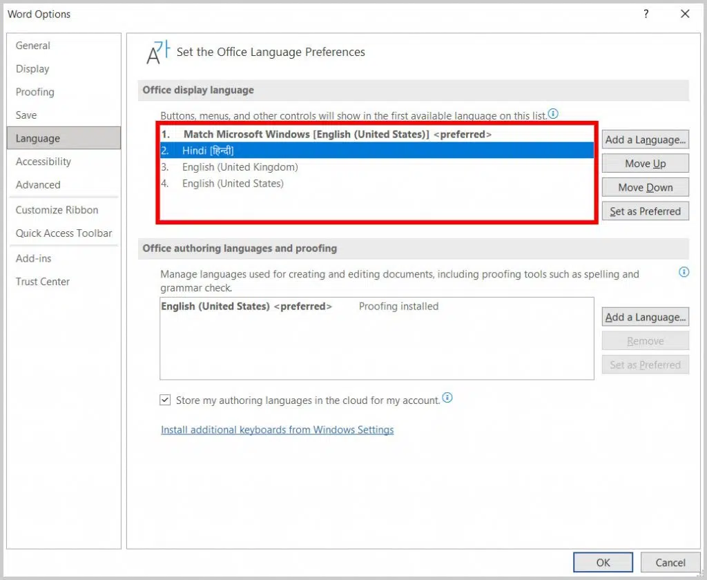 How to Set a Different Language in Word for Mac 2016 7 Set a Different Language2
