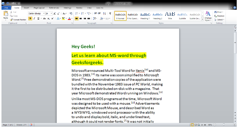 How to Apply Bold, Italic, or Underline Formatting to Text in Word - 2025 11 Underline Formatting3