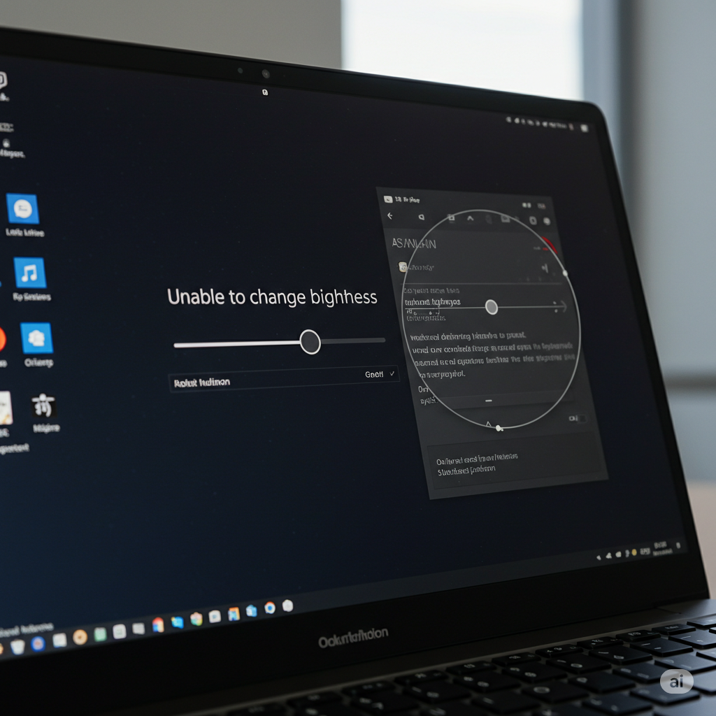 Unable to change brightness