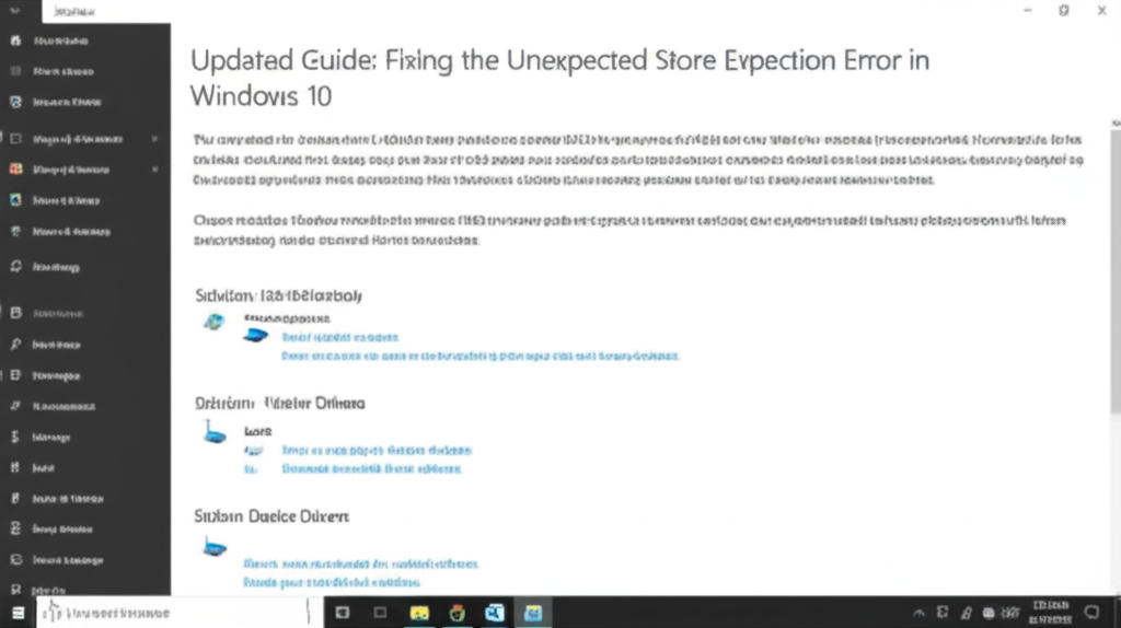 Updated Guide: Fixing the Unexpected Store Exception Error in Windows 10 12 Unexpected Store Exception