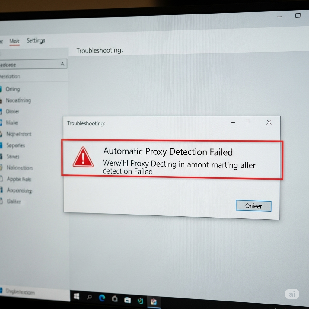 Automatic Proxy Detection Failed